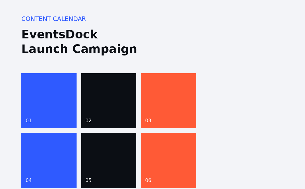 EventsDock Launch Campaign